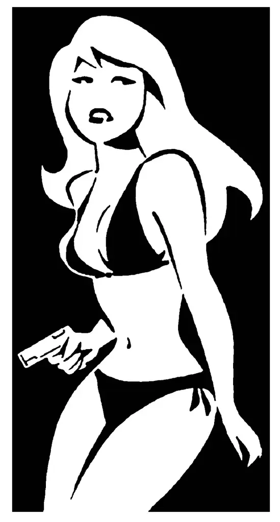 Girl stencil 83