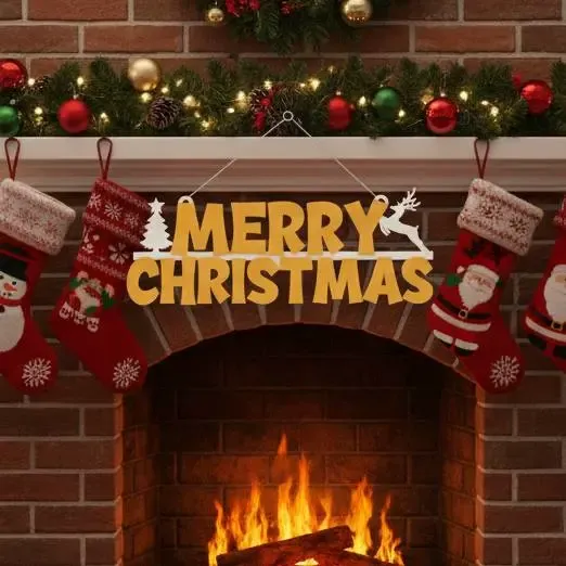 letrero de merry christmas