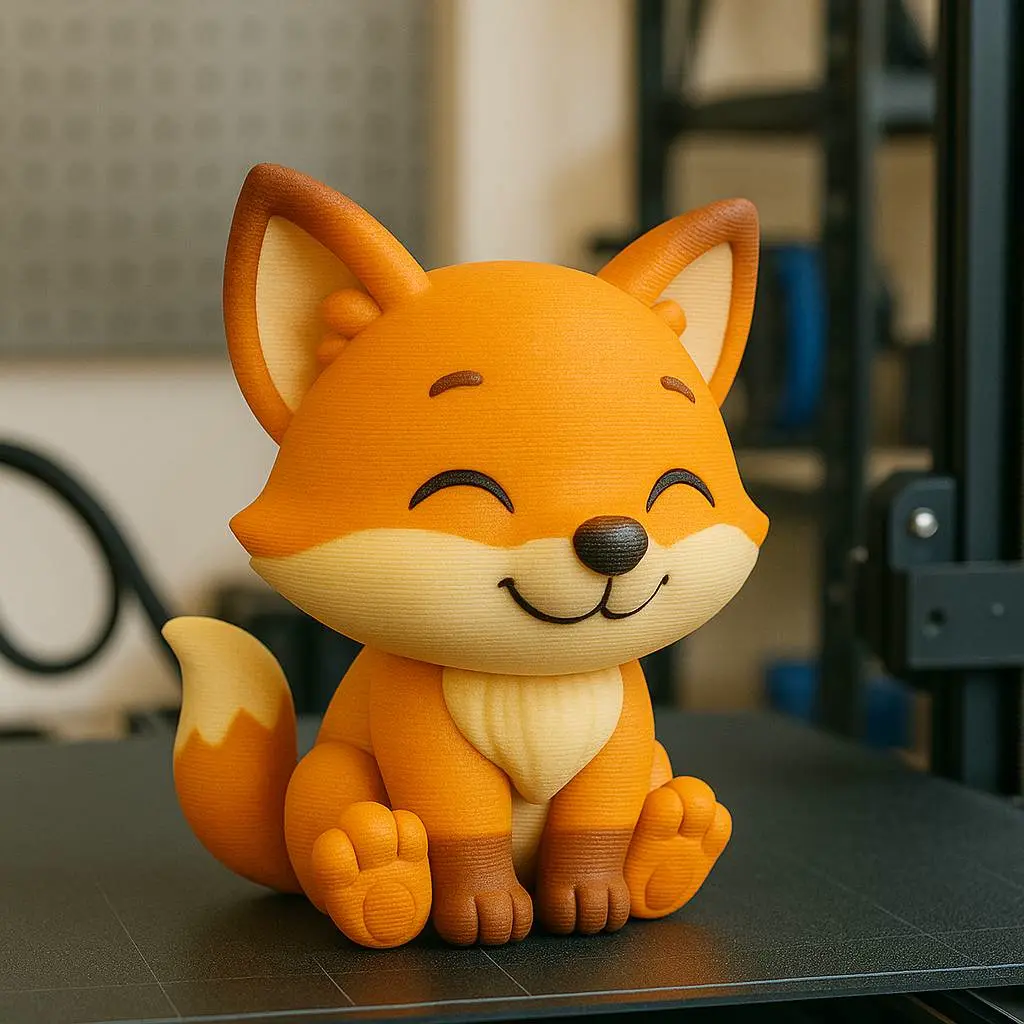 Puffu – Fox | Cute Chibi 3D Printable Figure