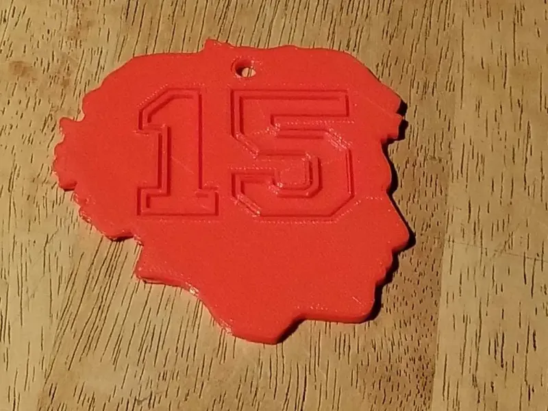 Mahomes ornament 