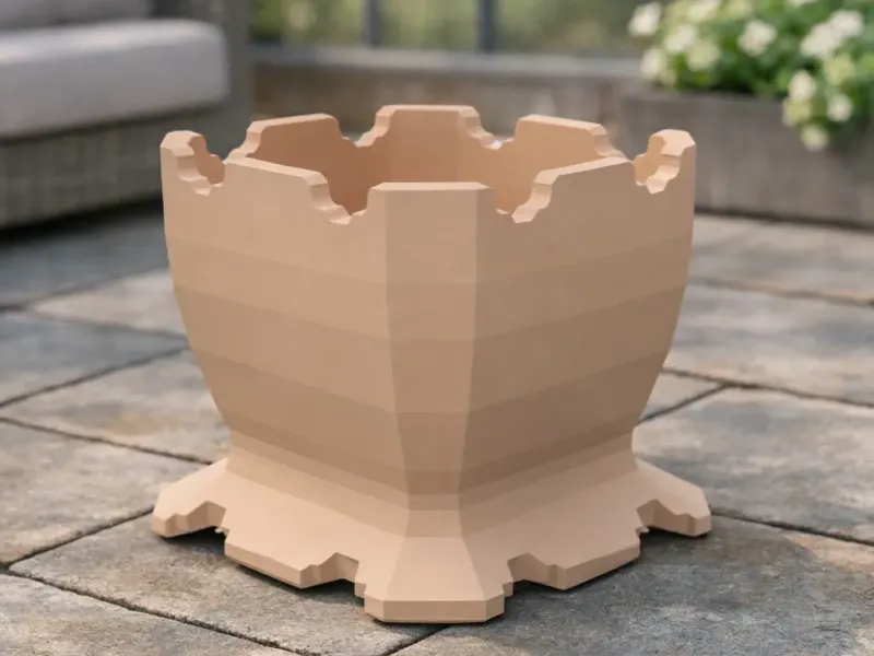 MACETA CHAFLANADA V1