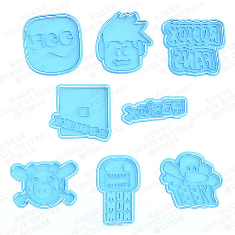 Roblox cookie cutter set of 8