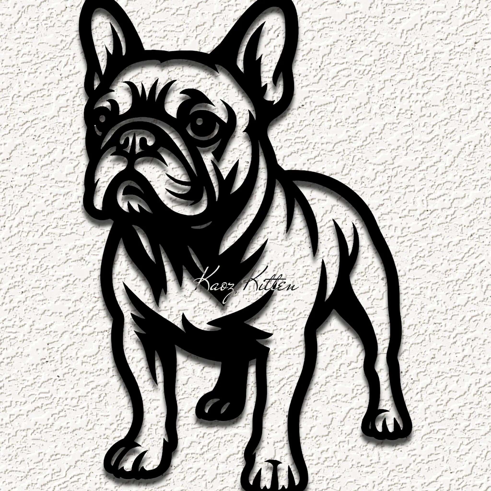 frenchie french bulldog puppy dog wall art home decor