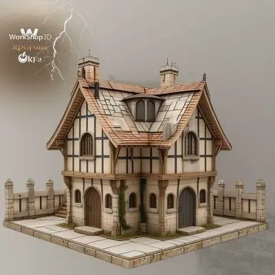 RpgFang Manor Fantasy Element WorkShop3D - Free Model