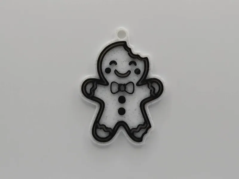 The Bitten Gingerbread Man Keychain