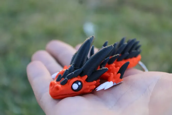 3D Printer Files | 3MF File | Cute flexi baby dragon decor/keychain ...