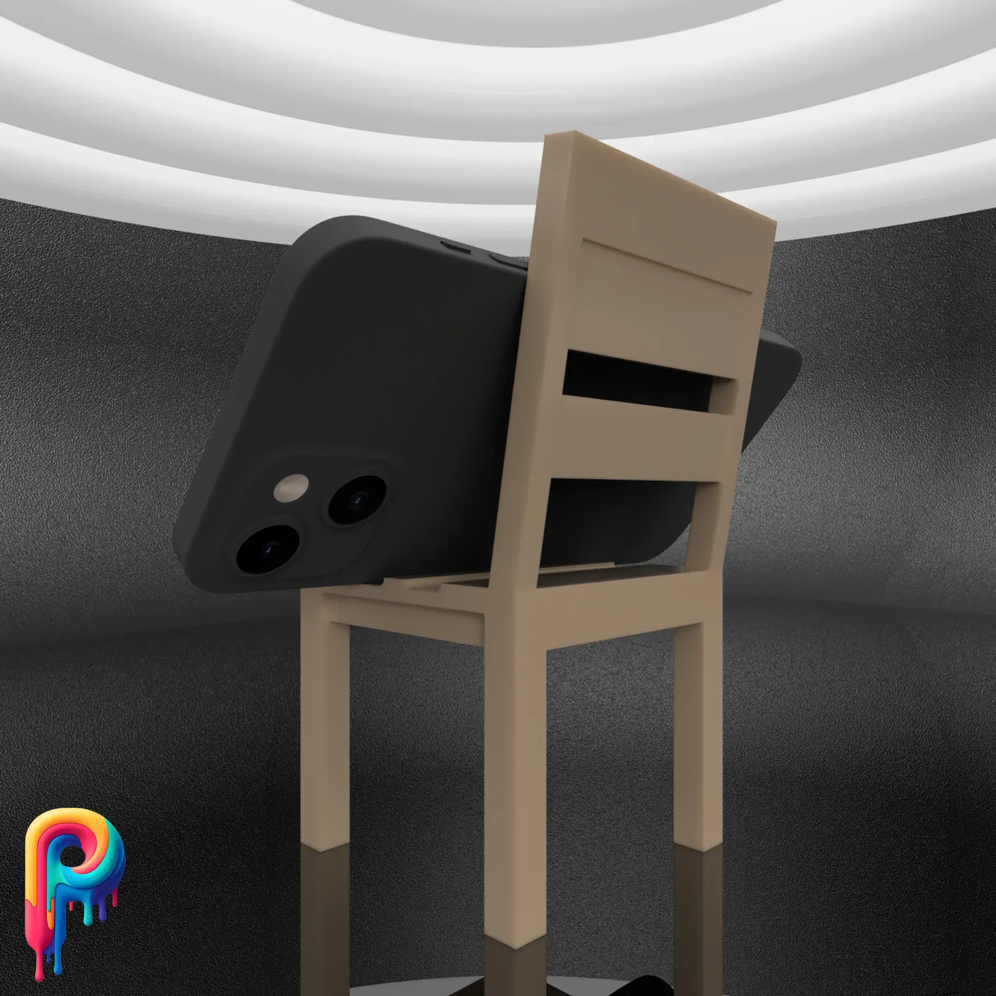 Chair Phone Holder by Polymeria
