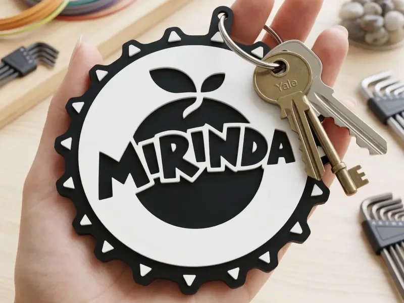 LLavero de Tapitas de Gaseosas - Mirinda