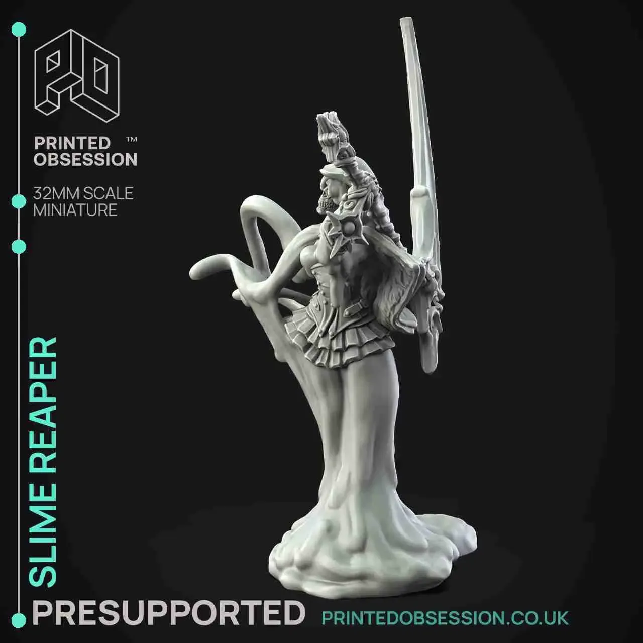 Slime Reaper - Humanoid Slime - PRESUPPORTED - 32mm Scale