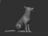 jarman safed dog 3D print model-2