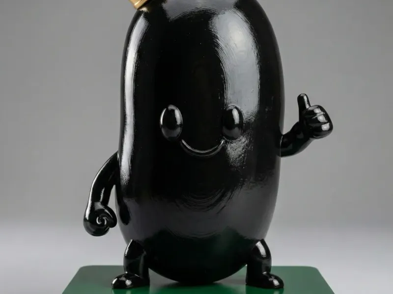 Black bean statue