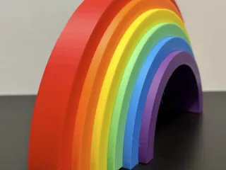 Kids Rainbow Stacker Steps toy