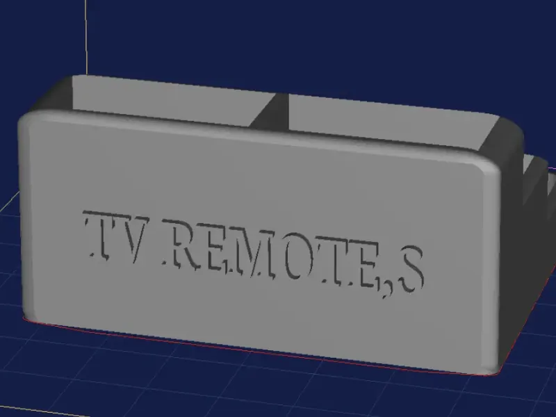 Tv remote box with trinket pockets