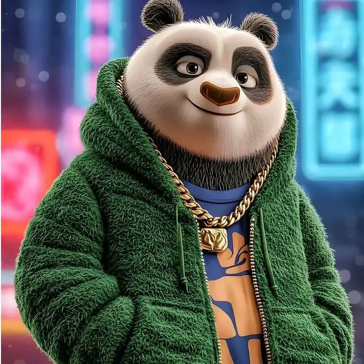 Po Kung Fu Panda STL – Stylish Martial Artist Panda Statue –