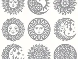 Sun & Moon Celestial Trivets – 9 Boho Laser Cut Coasters-3