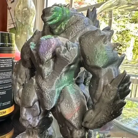 godzilla sculpture.