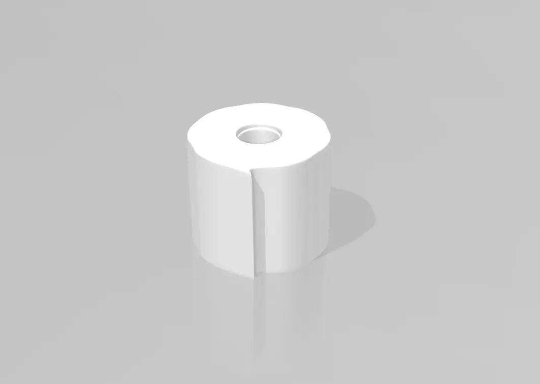 Toilet paper keychain or earring