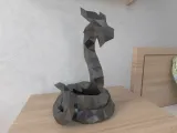 Dragon Serpent lowpoly Low poly-0