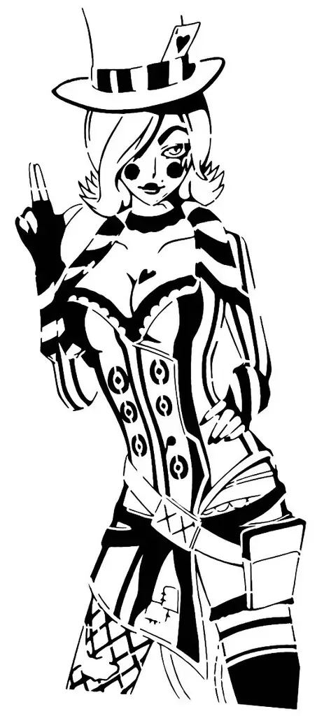 Mad Moxxi stencil