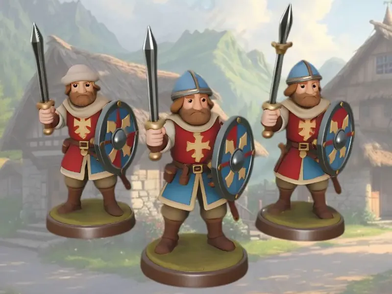 miniature medieval villagers 5