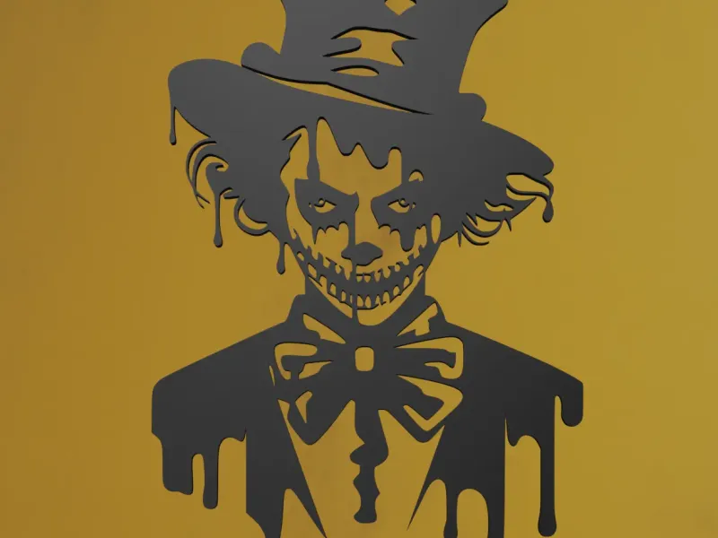 Horror Clown Wandkunst
