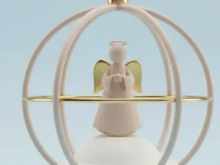 Bola de natal com anjo