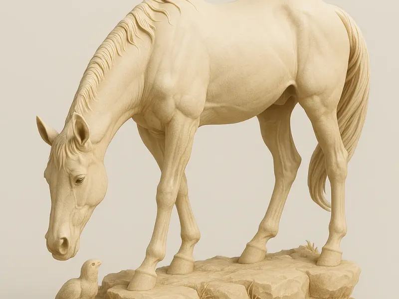 cavalo pastando