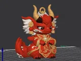 Guardian Dragon — Ornate Ceremonial Keychain-2