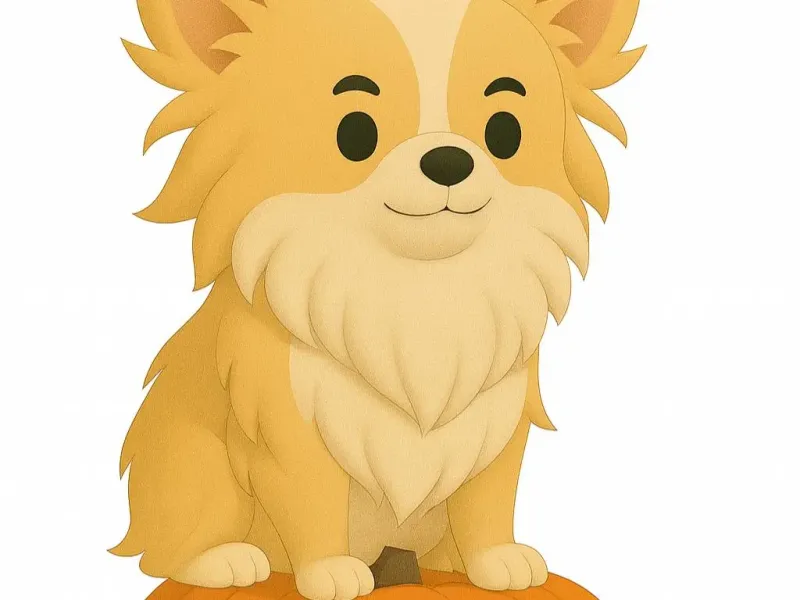 Chiuwaha on halloween pumpkin AI generated