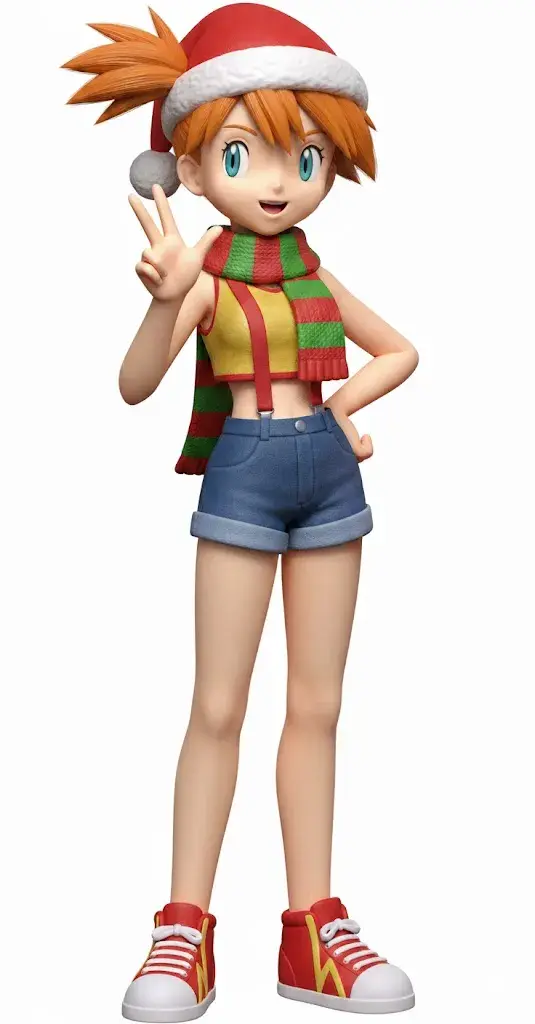 Misty (Pokémon) High-Detail Christmas