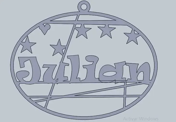 Guirnalda con nombre personalizada Julian