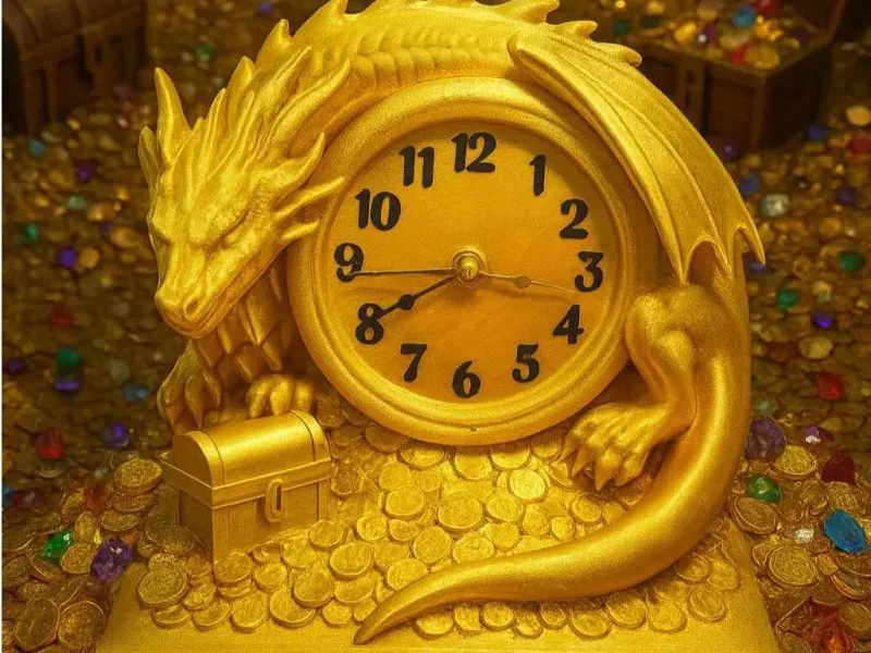 Reloj del tesoro del dragón