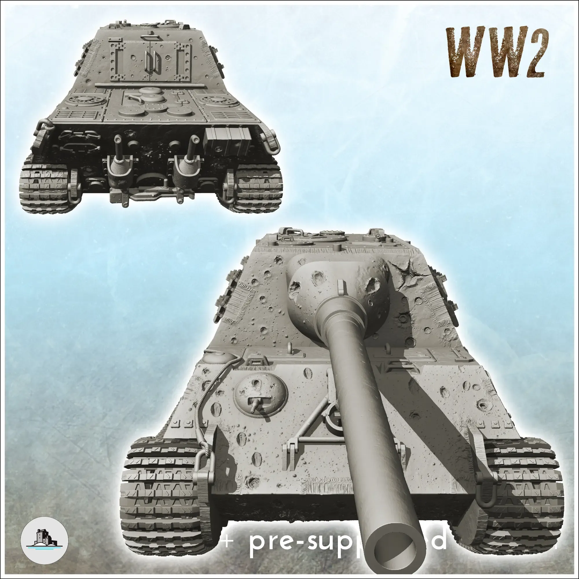 Jagdpanzer VI Jagdtiger - WW2 Flames of War Bolt Action