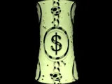 Candle Holder With Dollar Signs -0