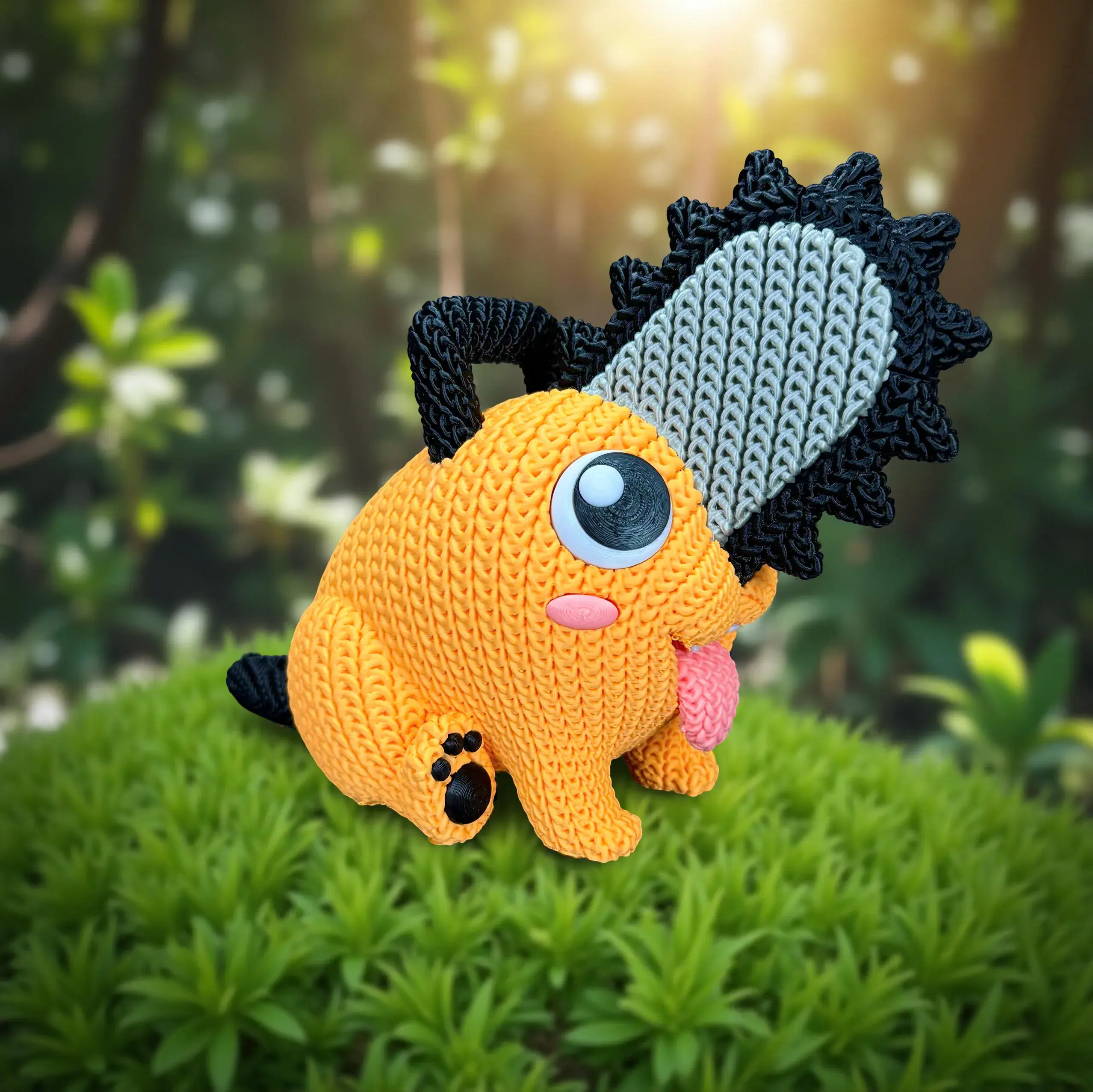 Pochita - Knitted - Crochet - Multipart