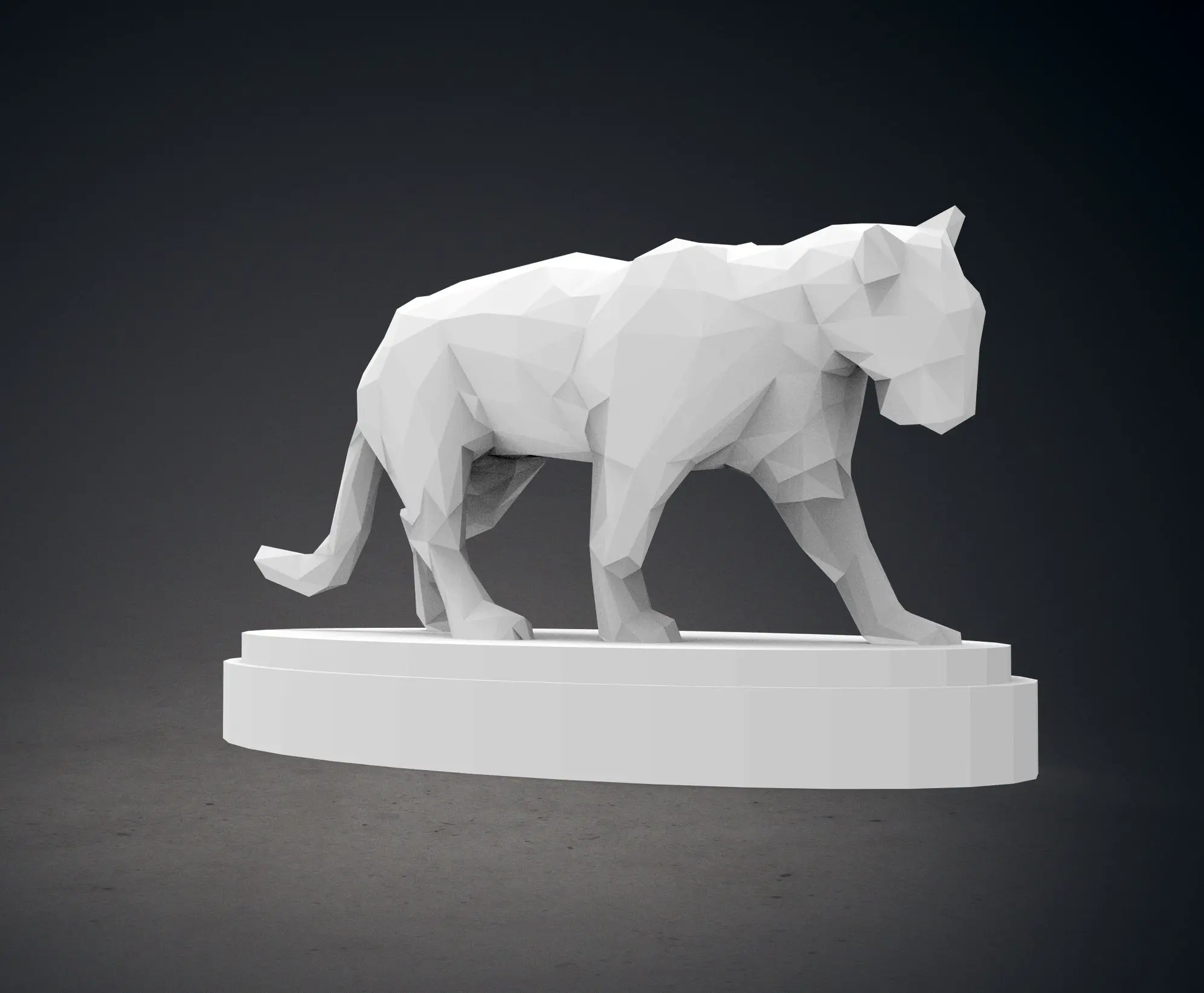 Low Poly Panther Statue | 3D models download | Creality Cloud