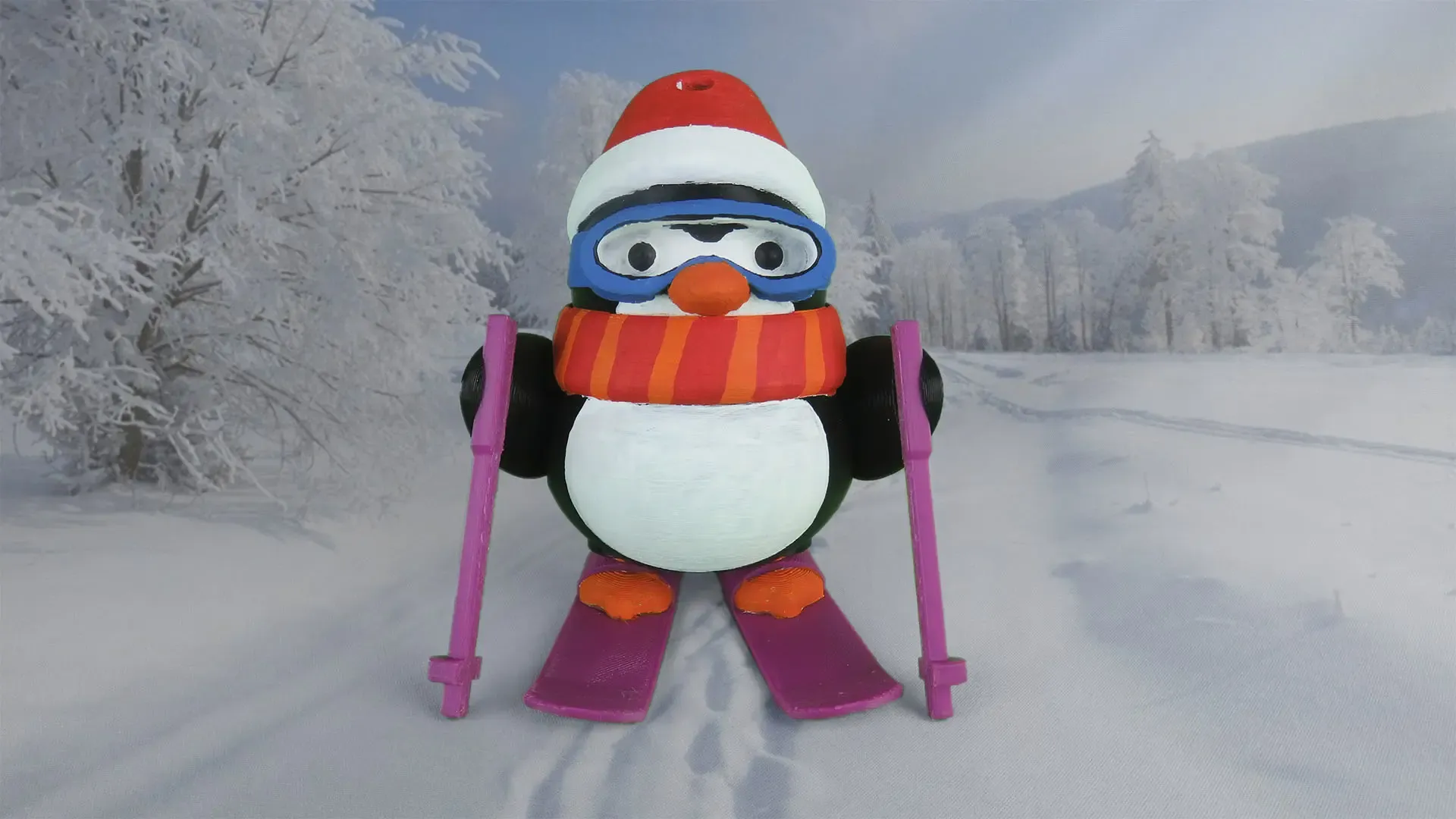 ARTICULATED CHRISTMAS PENGUIN