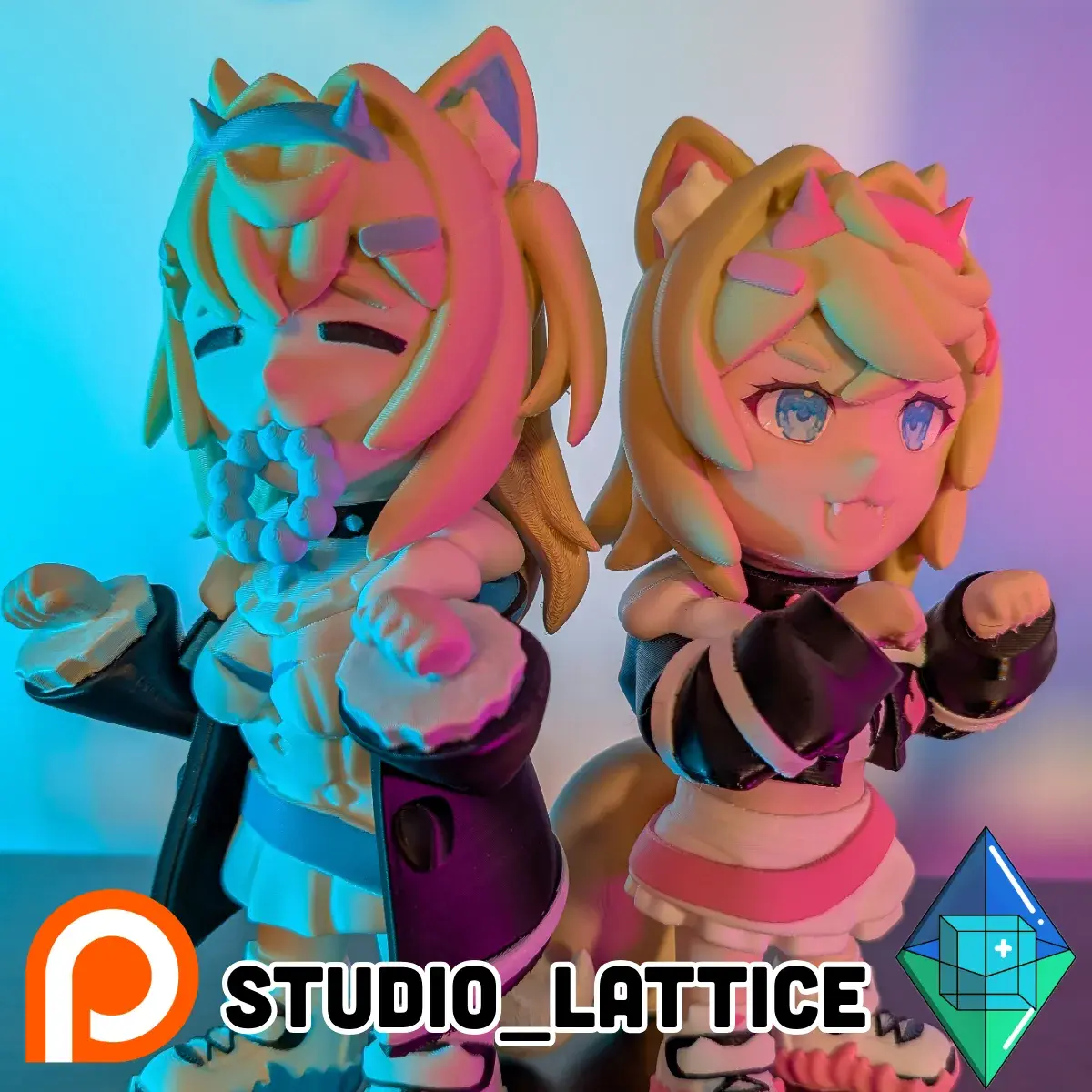 Mococo Abyssgard Fuwamoco 3D print Hololive Advent AMS file