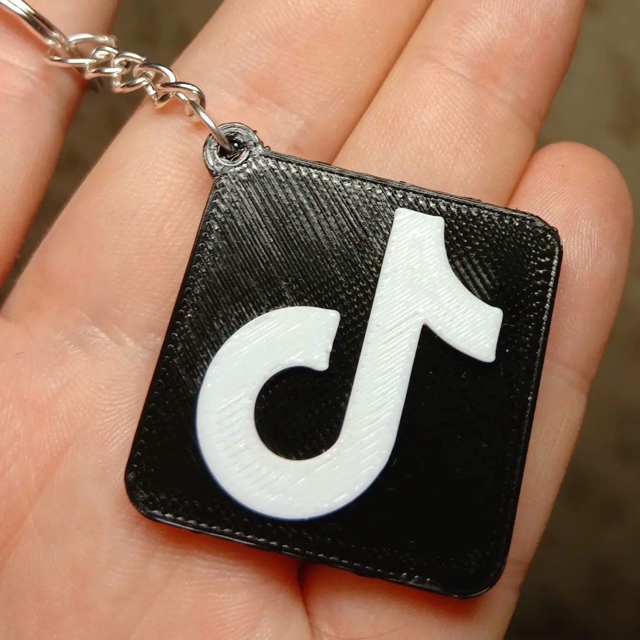 NFC Keychain with TikTok Logo
