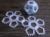 Customizable hinge/snap Dodecahedron net-0