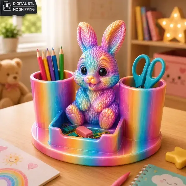 Bunny Organizer STL – Pencil Holder