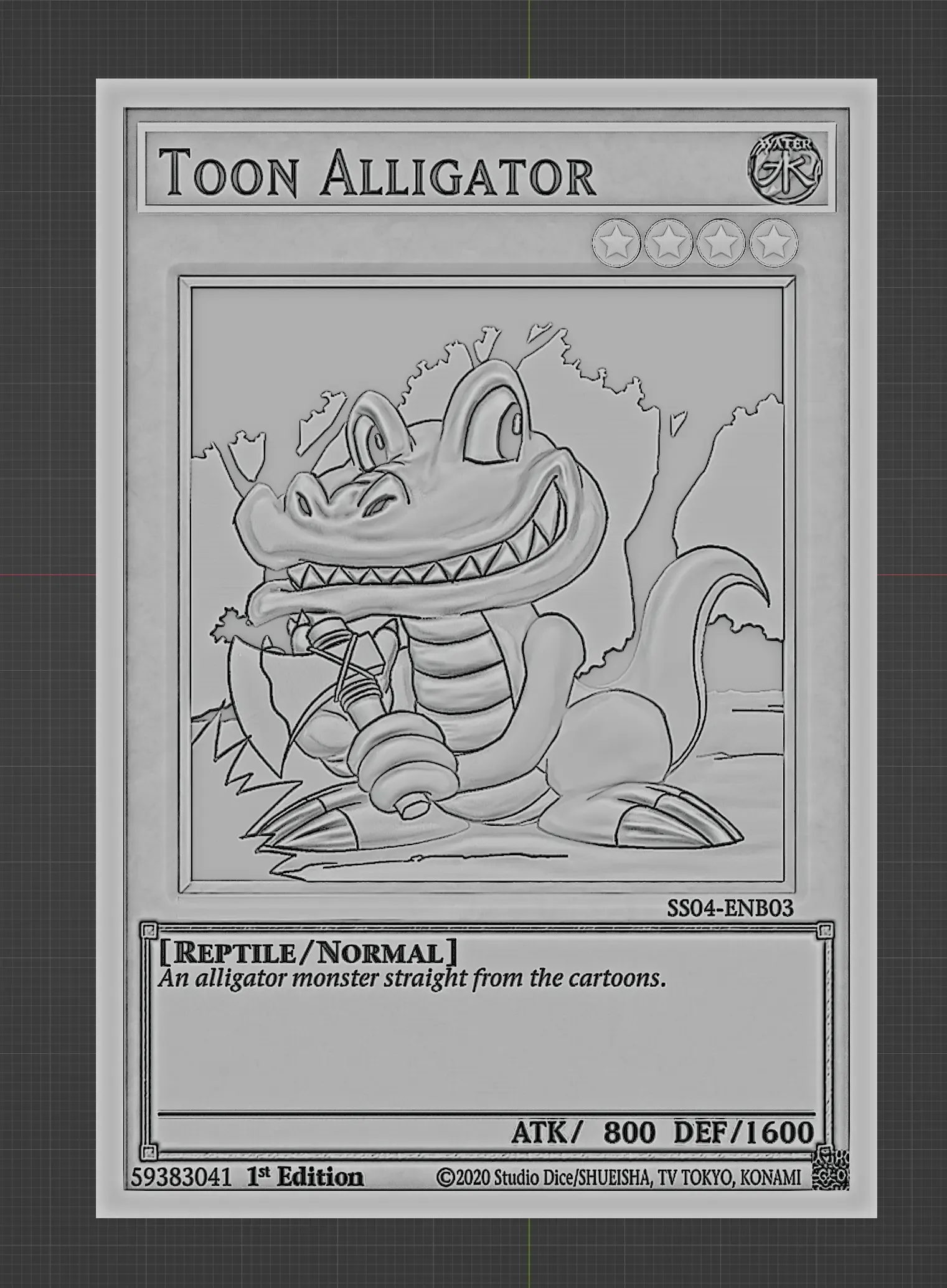 toon alligator - yugioh