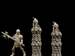 Skull Plinths/Braziers