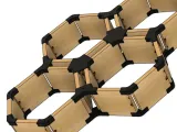 Estanteria panal hexagonales plastico madera-1