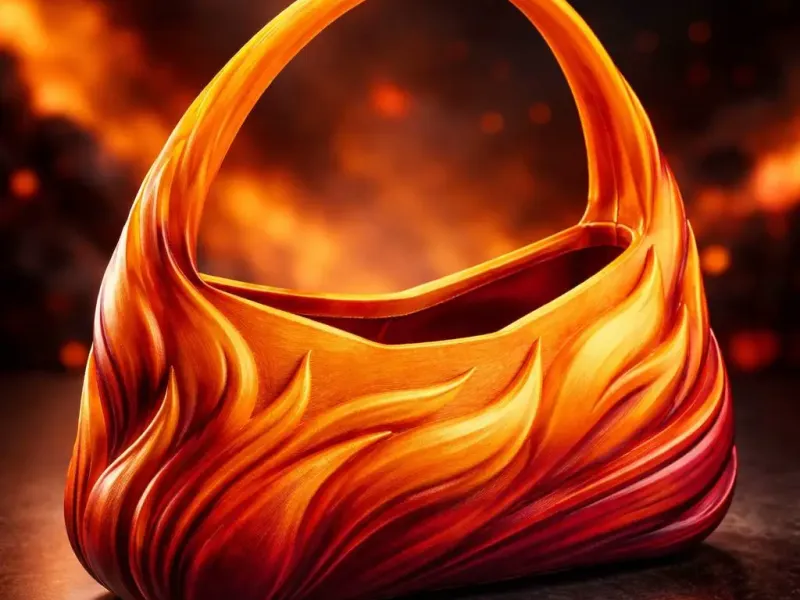 Inferno Swirl Purse – 3D Printable Flame Handbag STL