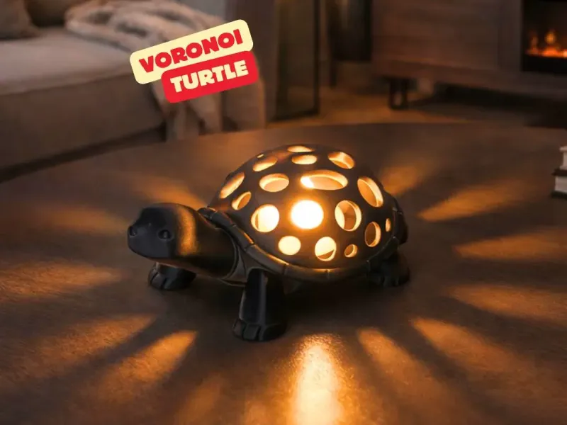 VORONOI TURTLE (LED TEALIGHT)