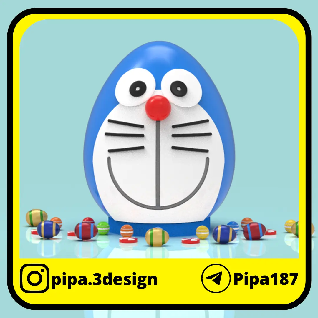 Doraemon piggy bank or easter egg
