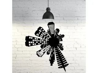 Cityscape Wall Sculpture 2D