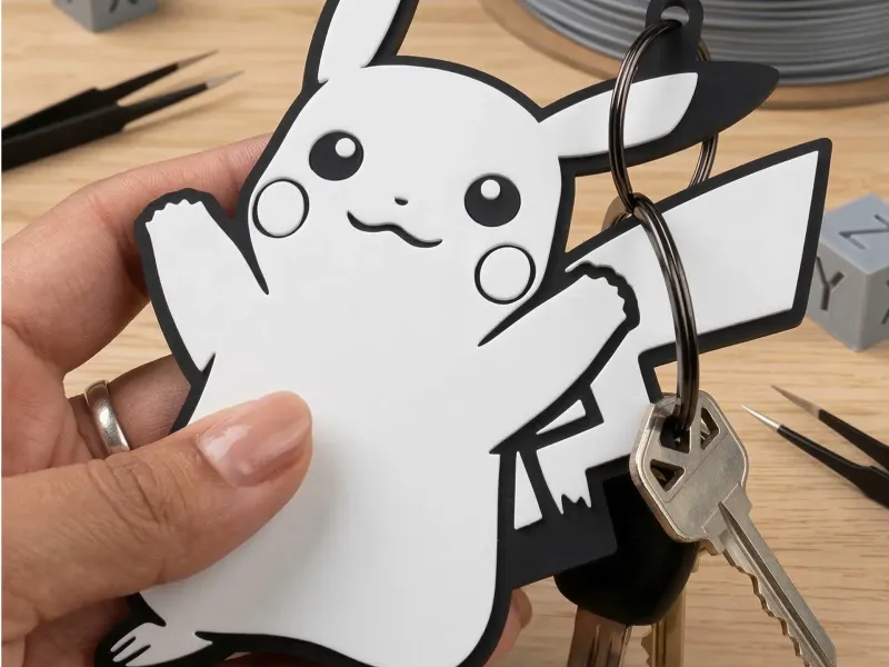 LLavero de Videojuegos - Pikachu