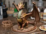 D&D Brass Dragon Miniature-1